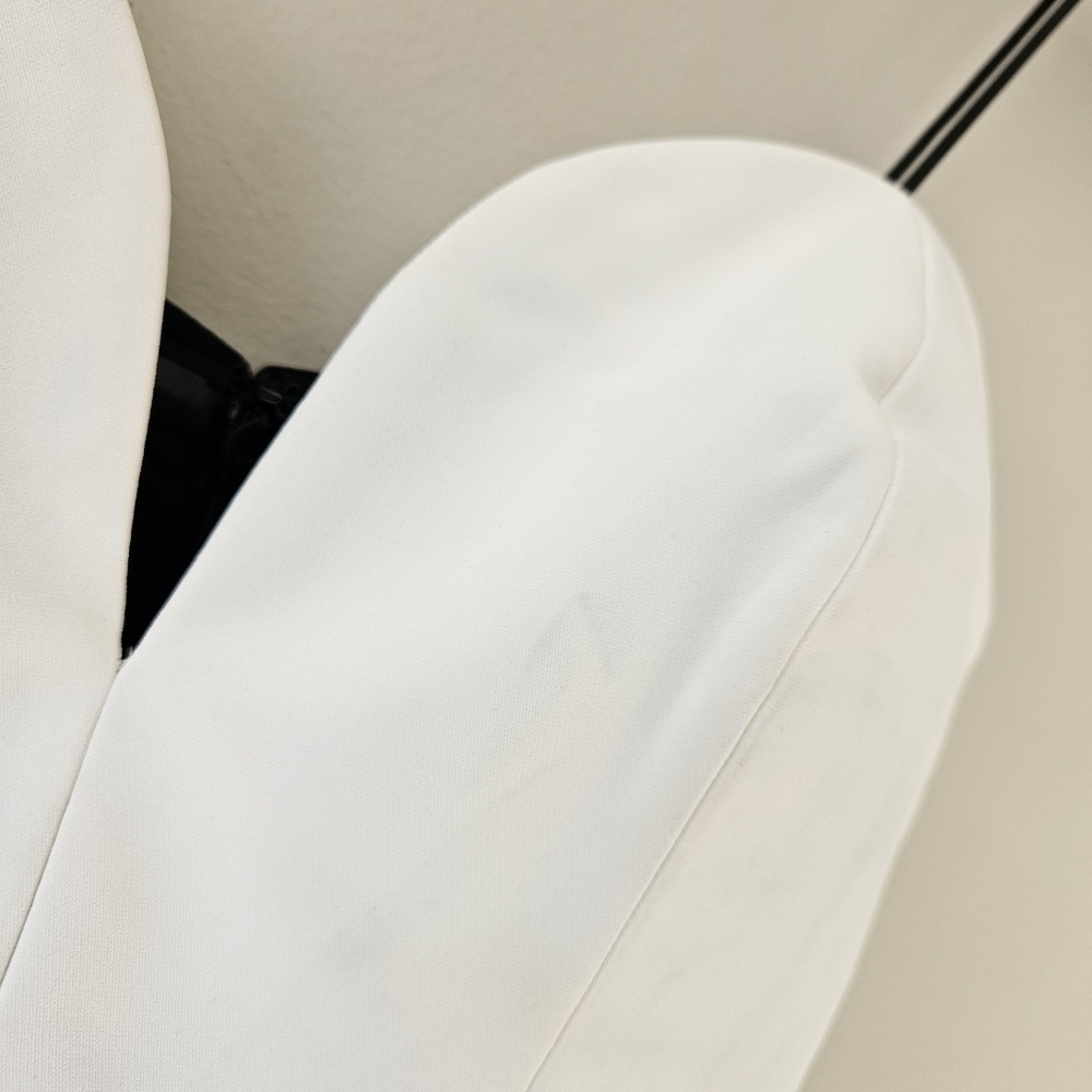 Amanda Uprichard Black & White Soiree Strapless Dress - Picture 8 of 15